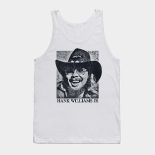 Retro vintage Hank Williams Jr Tank Top